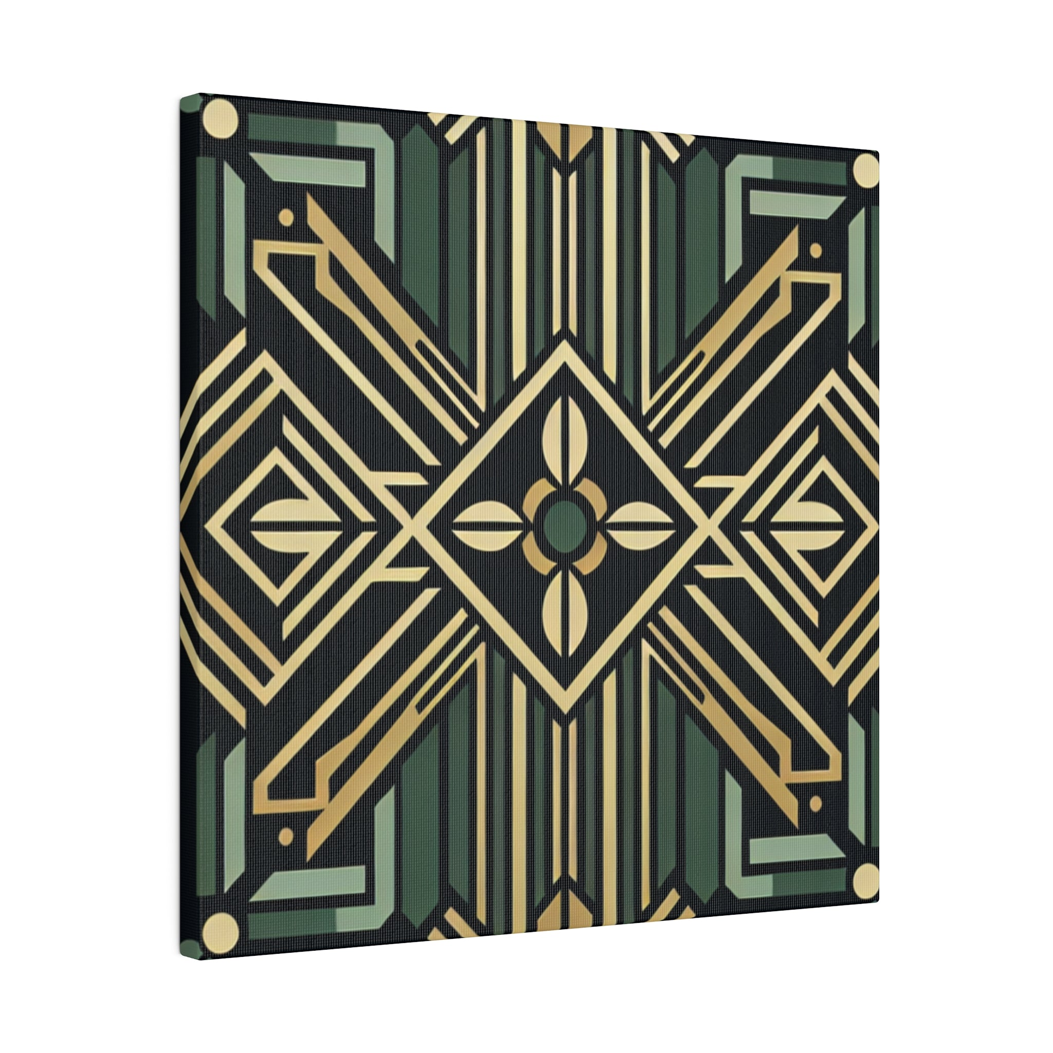 Deco Dazzle Elegance PatternArt Deco Wall Art Canvas