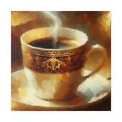 Impressionist Espresso Art Decor Coffee Painting Canvas