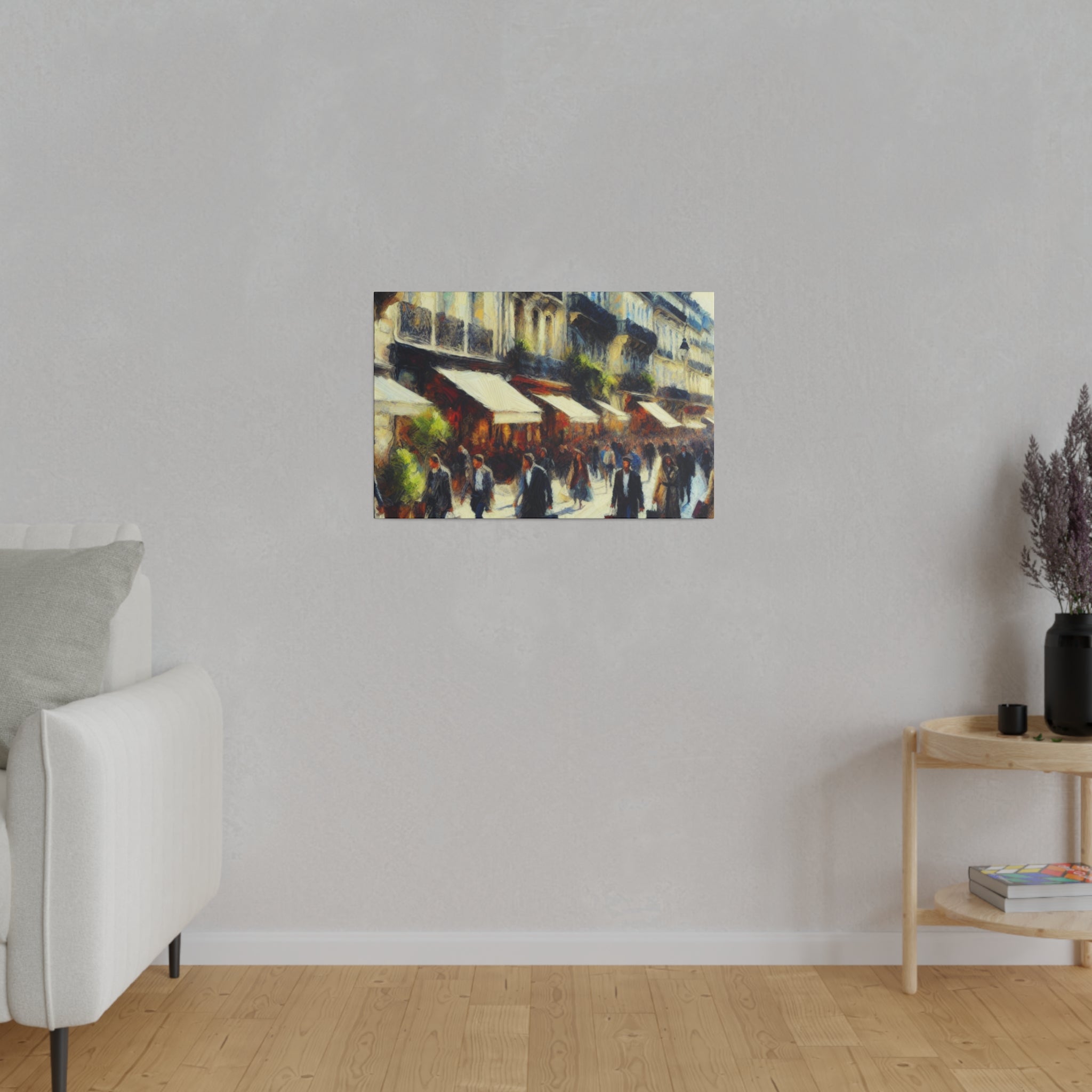 Arcadian Symphony French Street Painting Canvas