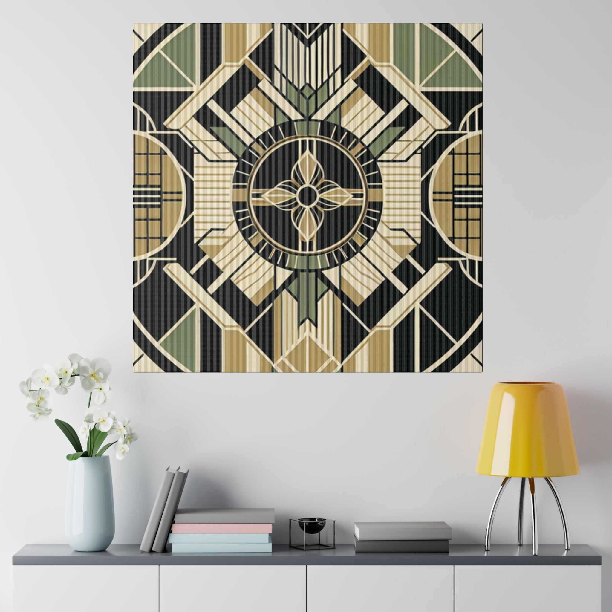 Gatsby Glamour Echoes Art Deco Wall Art Canvas