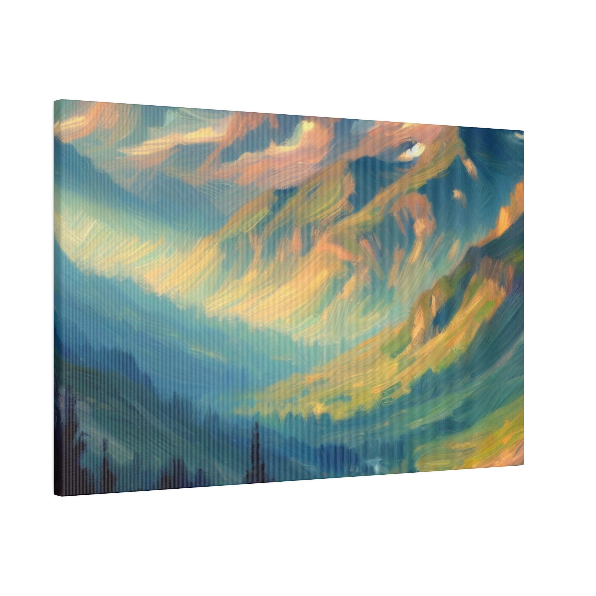 Ode to Mountain Majesty Mountain Landscape Painting Canvas