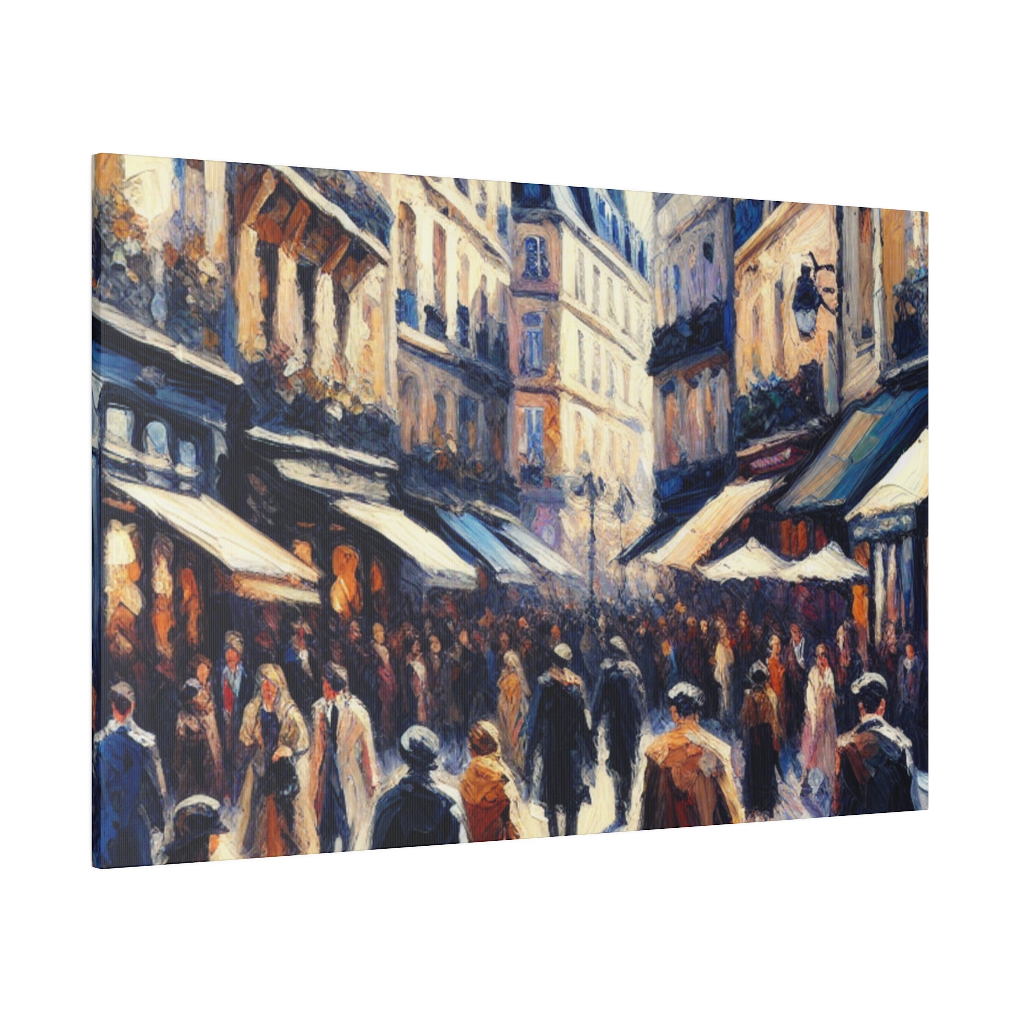 Parisian Melody French Street Painting Canvas