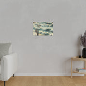 Seaside Reverie in Warm Pastels Vintage Beach Painting Canvas