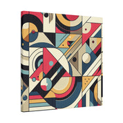 Abstract Pulsations Geometric Painting Canvas