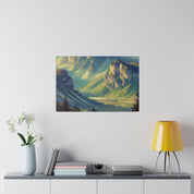 Majestic Nature Mountain Landscape Painting Canvas