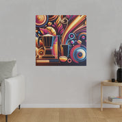 Art Deco Cafe Coffee Shop Decor Canvas