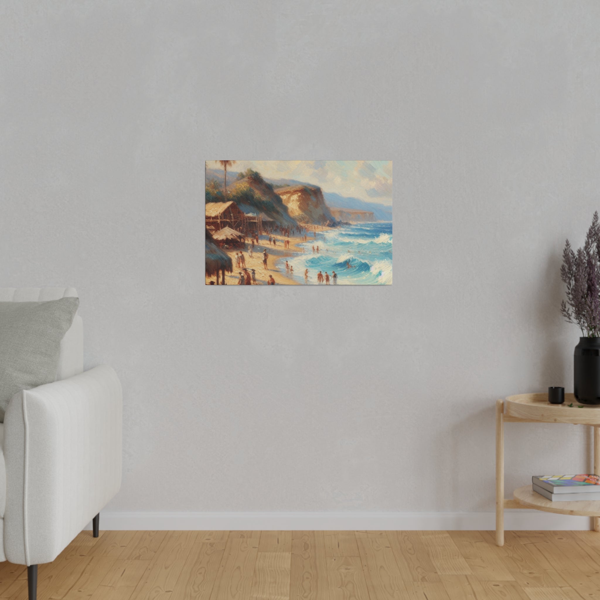 Seaside Reverie Beach Painting Canvas