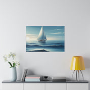 Serenity Voyage Sailboat Painting Canvas