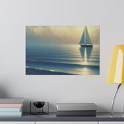 Serenity Voyage Sailboat Painting Canvas