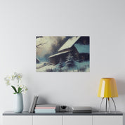 Winterscape Reverie Snowy Winter Painting Canvas