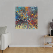 Bold Splatter Paint Abstract Art Canvas