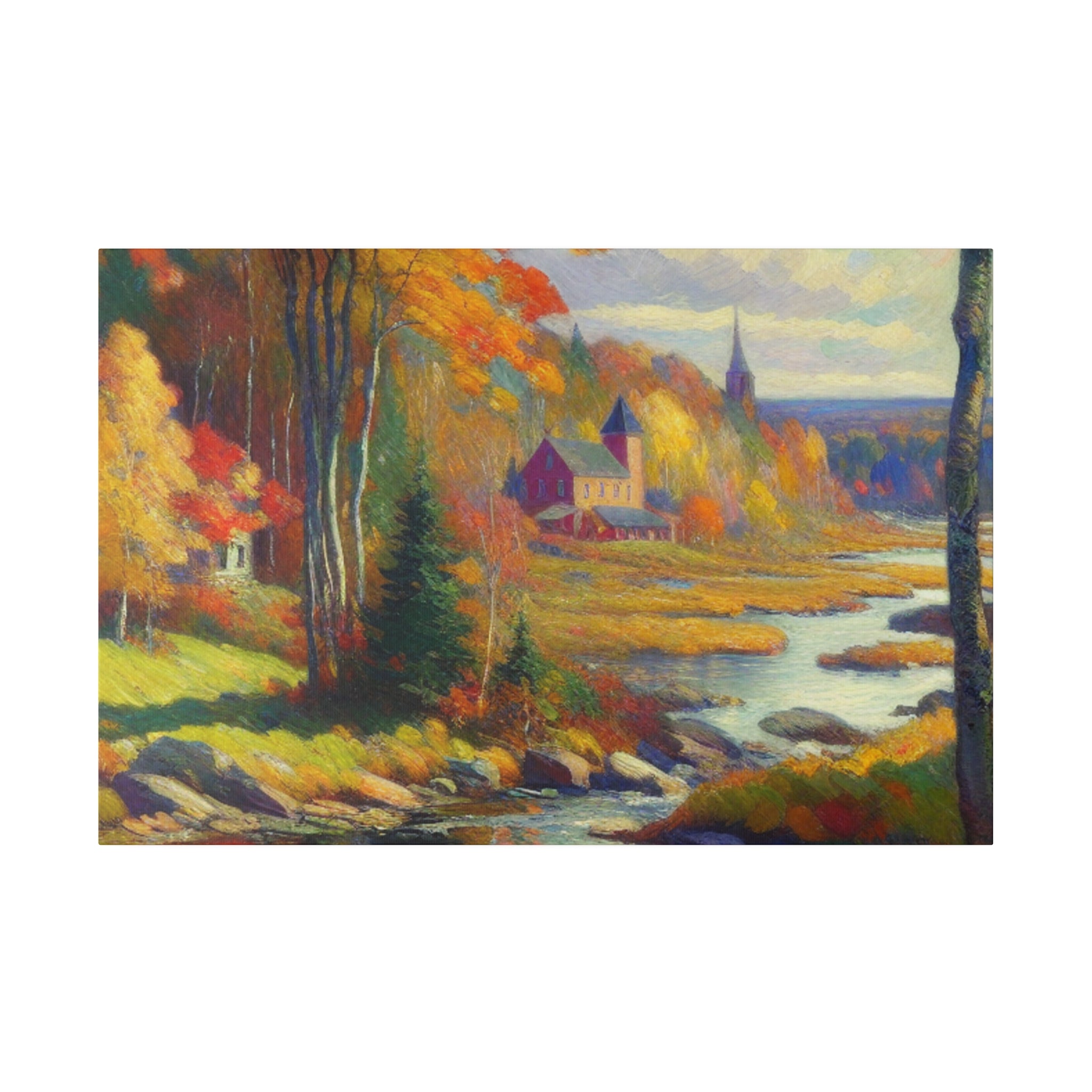 Autumn Whisper Symphony Fall Painting Canvas