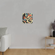 Geometric Carnival of Ecstasy Geometric Painting Canvas