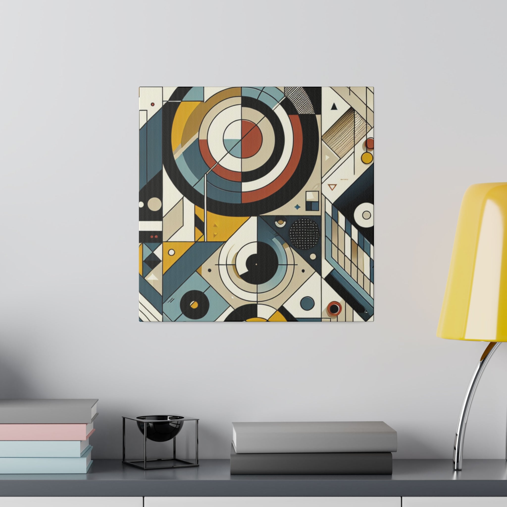 Vivid Geometric Symphony Geometric Painting Canvas