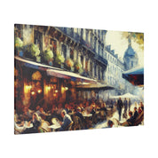 Espresso Enigma European Cafe Artwork Canvas