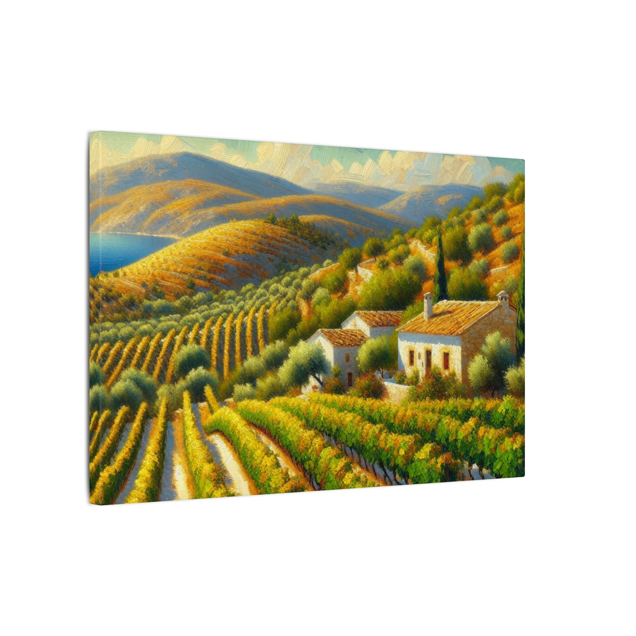 Greek Vineyard Afternoon Canvas
