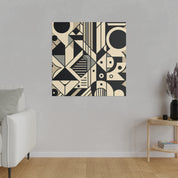 Vibrant Geometry Resonance Geometric Painting Canvas