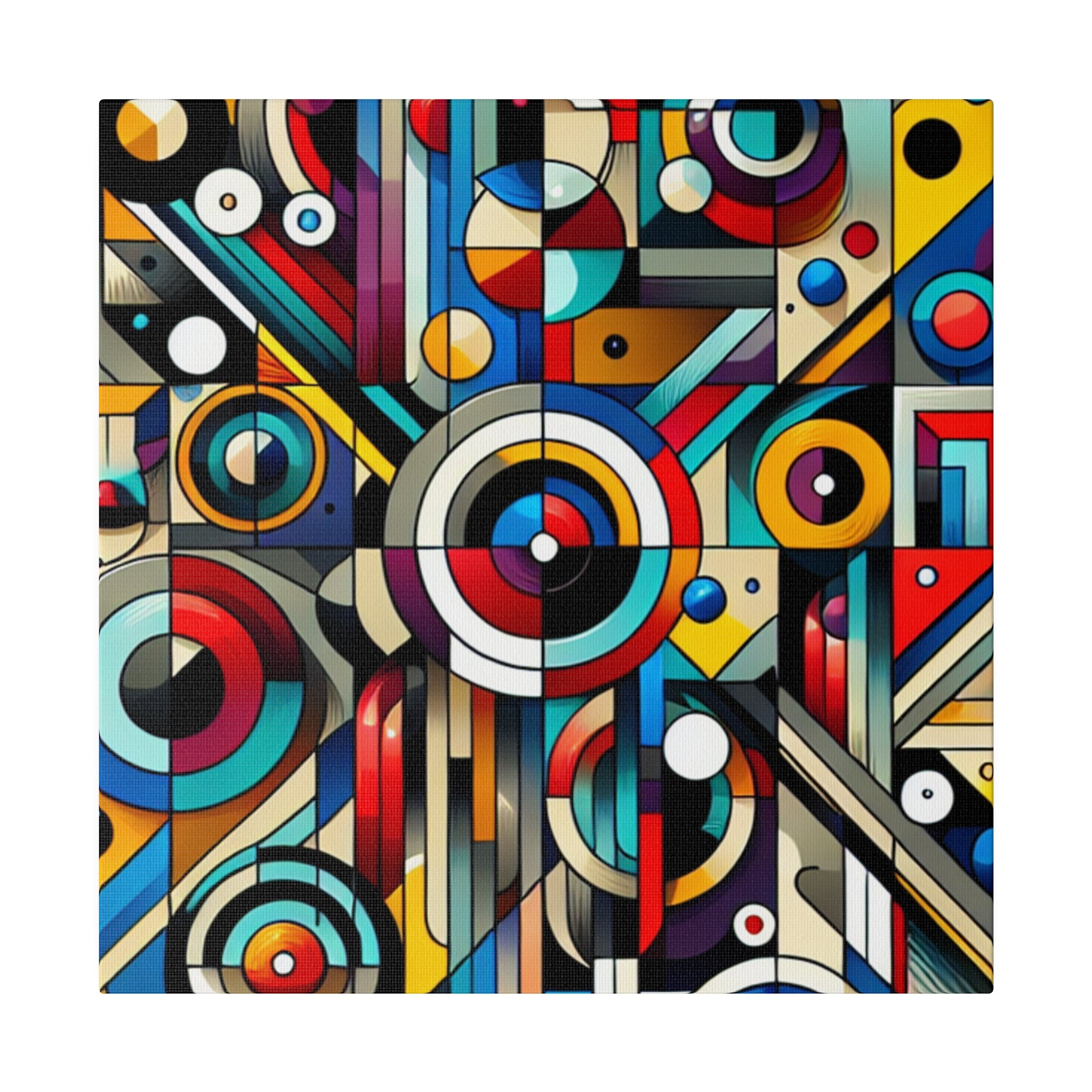 Radiant Spectrum Geometry Geometric Painting Canvas