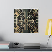 Deco Distinction Elegance Pattern Art Deco Wall Art Canvas