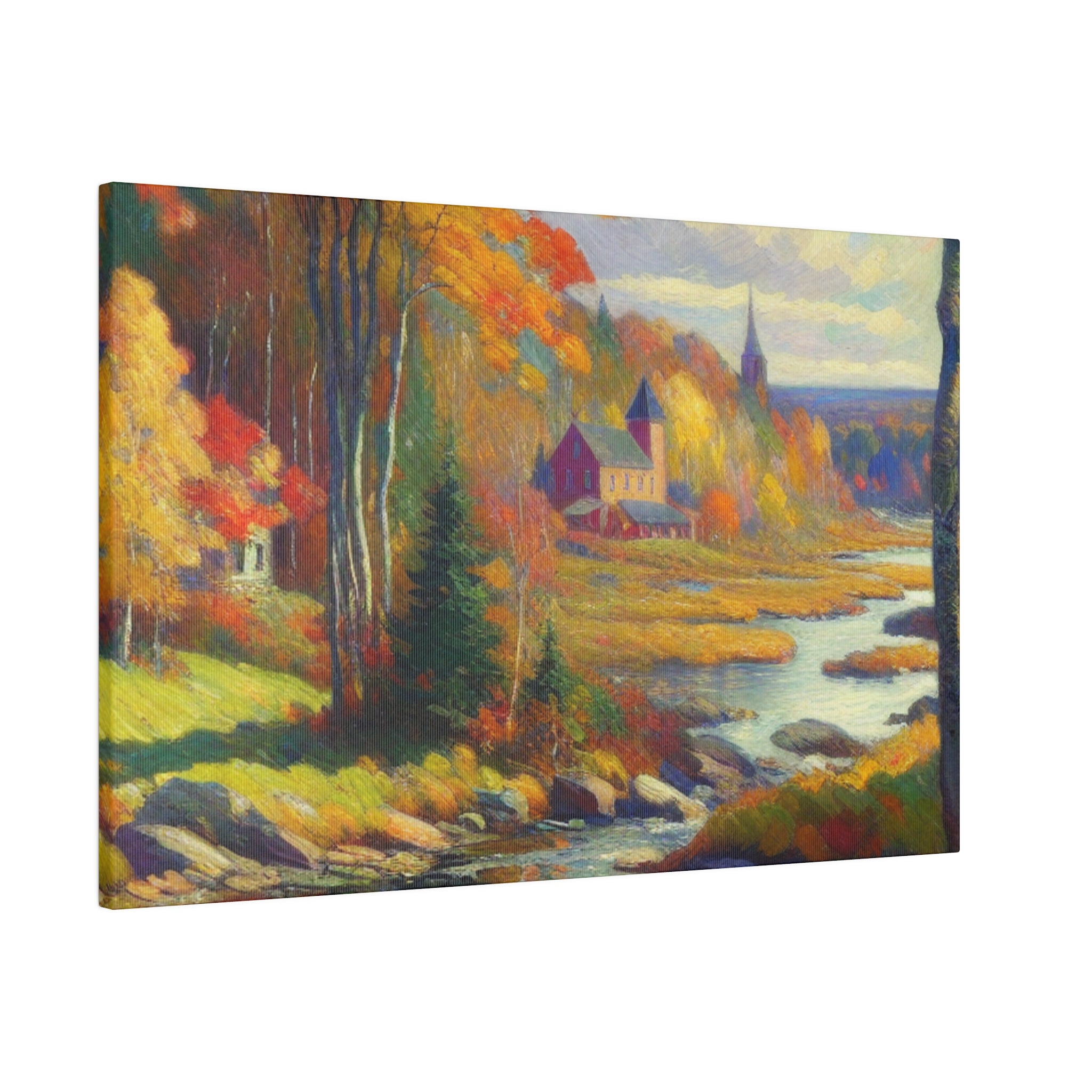 Autumn Whisper Symphony Fall Painting Canvas