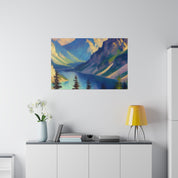 Symphony in Sienna Mountain Landscape Painting Canvas