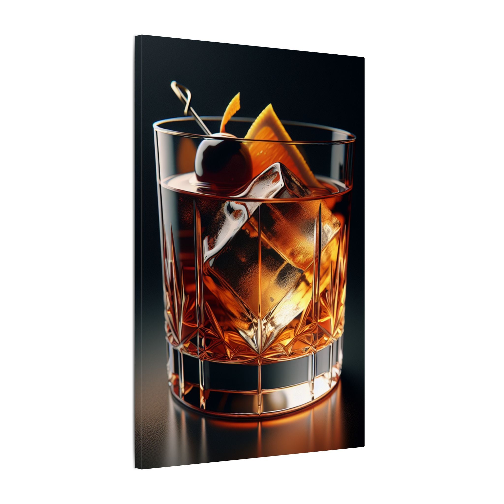 Old Fashioned Cocktail Modern Canvas