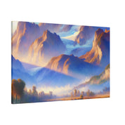 Enigmatic Mist Mountain Landscape Painting Canvas