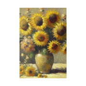 Timeless Blooms Flowers In Vase Sunflower Painting Canvas