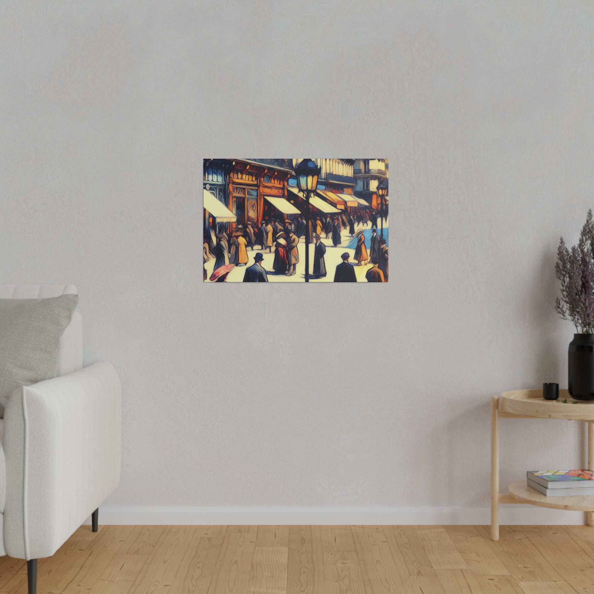 Montmartre Muse Maze French Street Painting Canvas