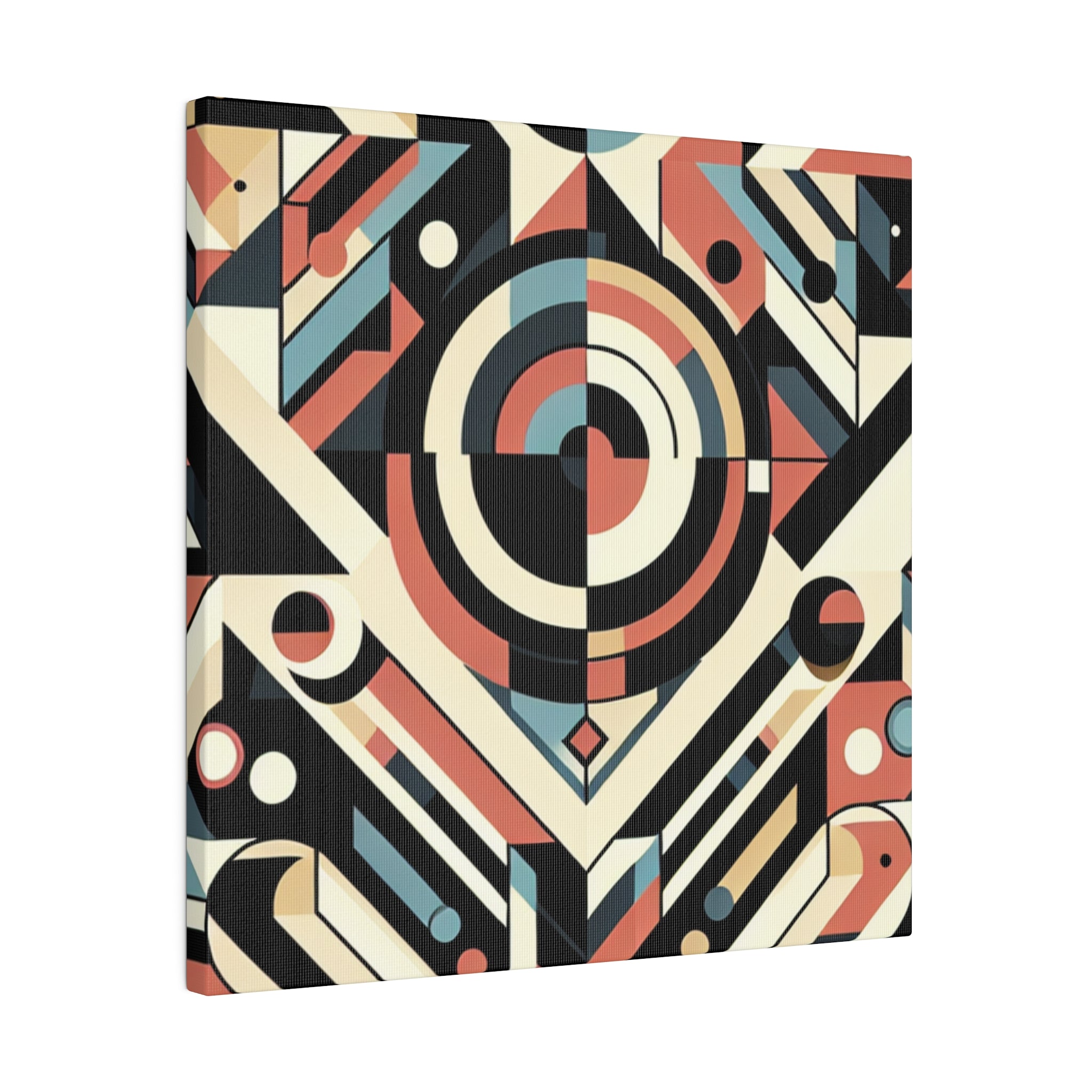 Maximalist Mosaic of Modernity Geometric Painting Canvas