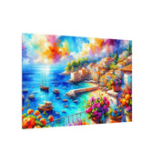Mediterranean Harbor Terrace Canvas