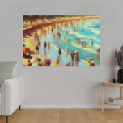 Oceanic Reverie Impressionist Beach Painting Canvas