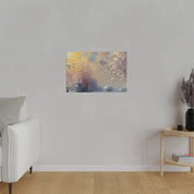 Sun Tinted Alpine Expression Winter Painting Canvas