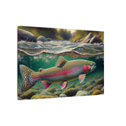Rainbow Trout in Forest Brook Canvas