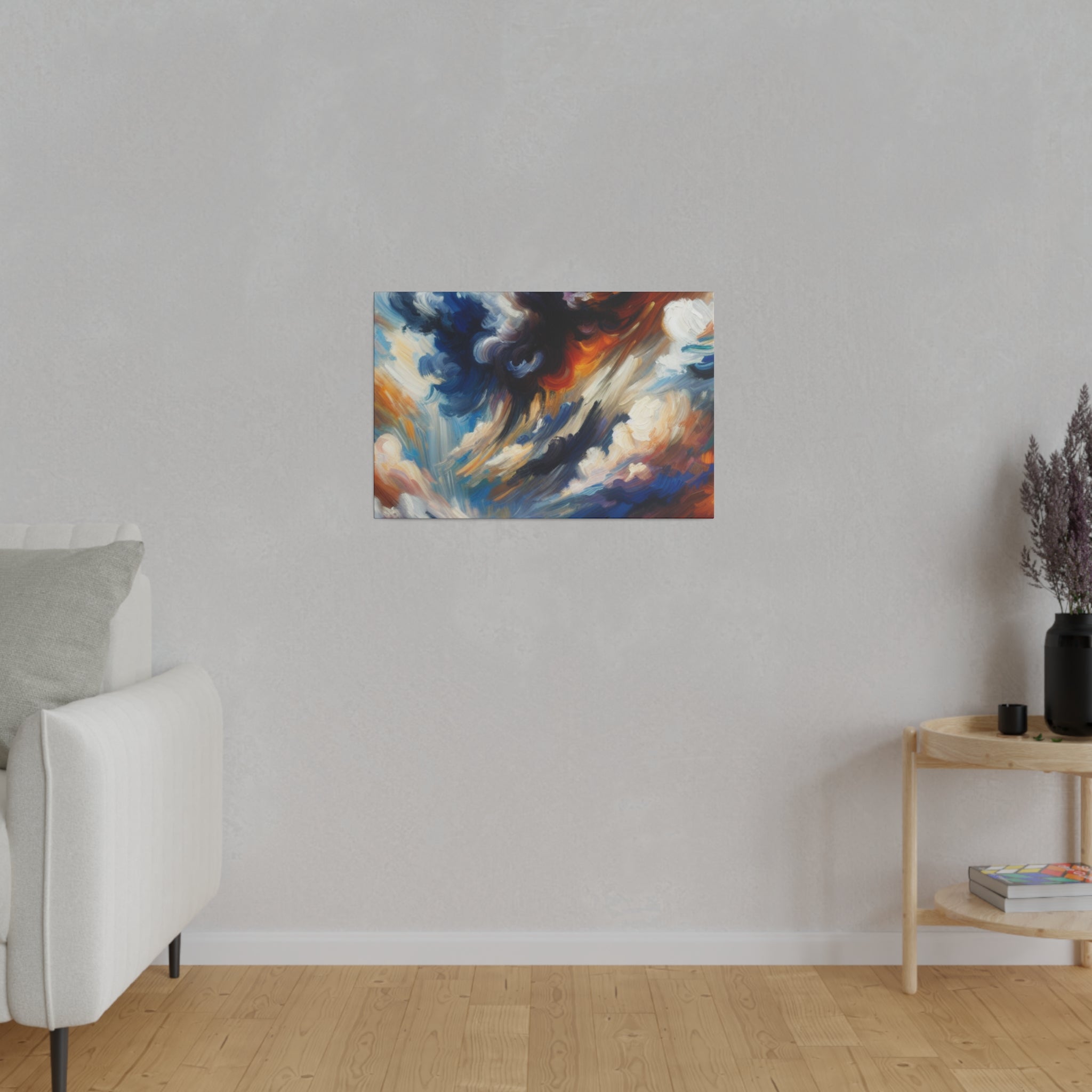 Storm's Majestic Poem Landscape Painting Canvas