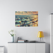 Seaside Tranquillity Beach Landscape Painting Canvas