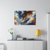 Storm's Majestic Poem Landscape Painting Canvas