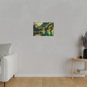 Serene Lake Whispers Lake Painting Canvas