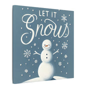 Let It Snow Snowman Canvas