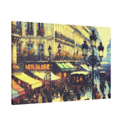 Vivid Street Elegance French Street Painting Canvas