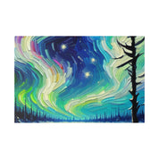 Aurora Frost Brilliance Northern Lights Painting Canvas