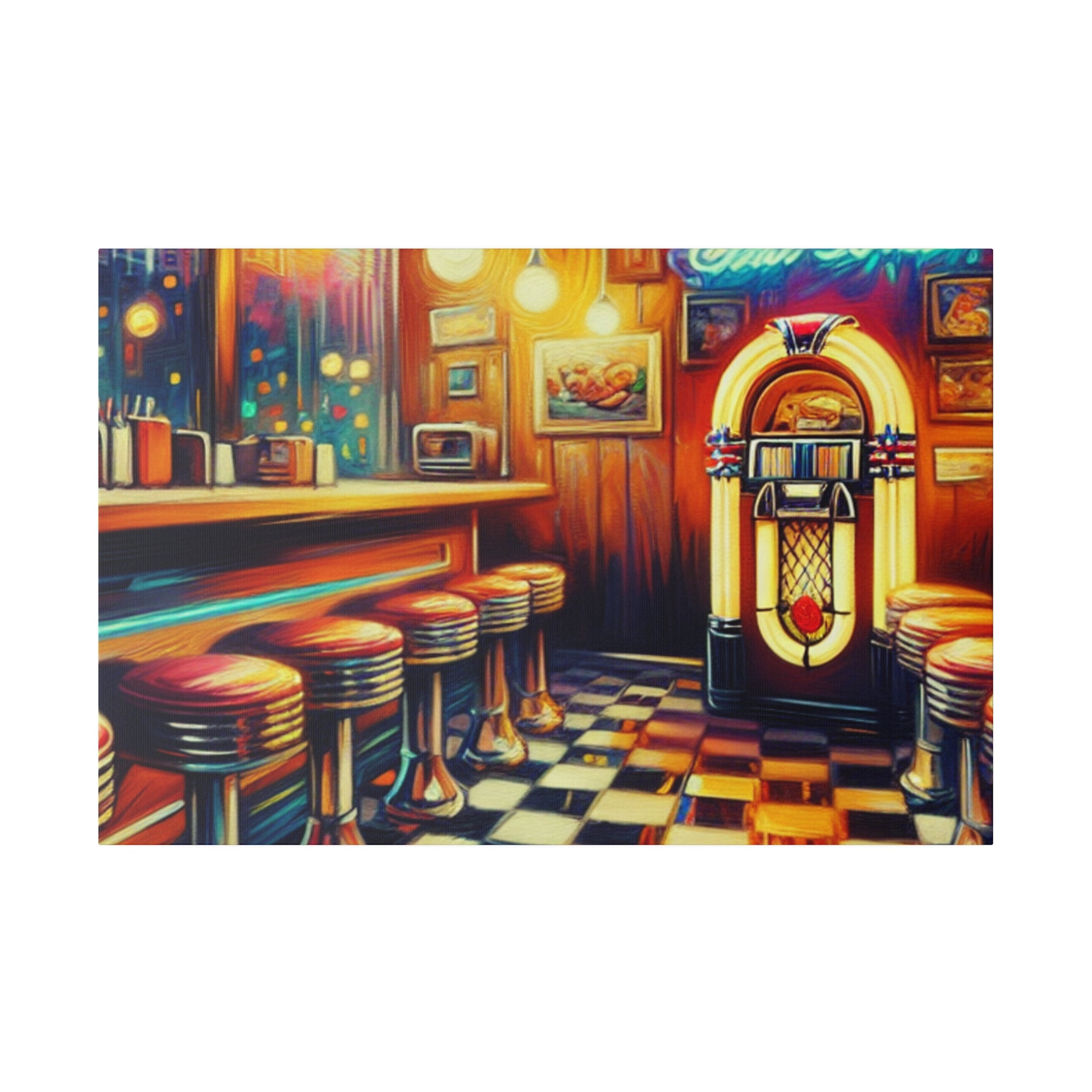 Old School American Pub Painting Canvas