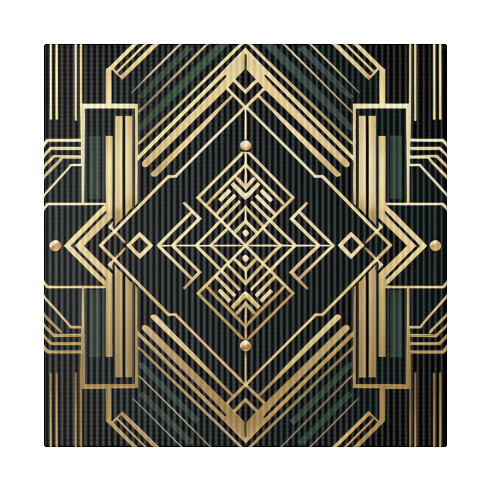 Deco Dynamo Elegance Pattern Art Deco Wall Art Canvas