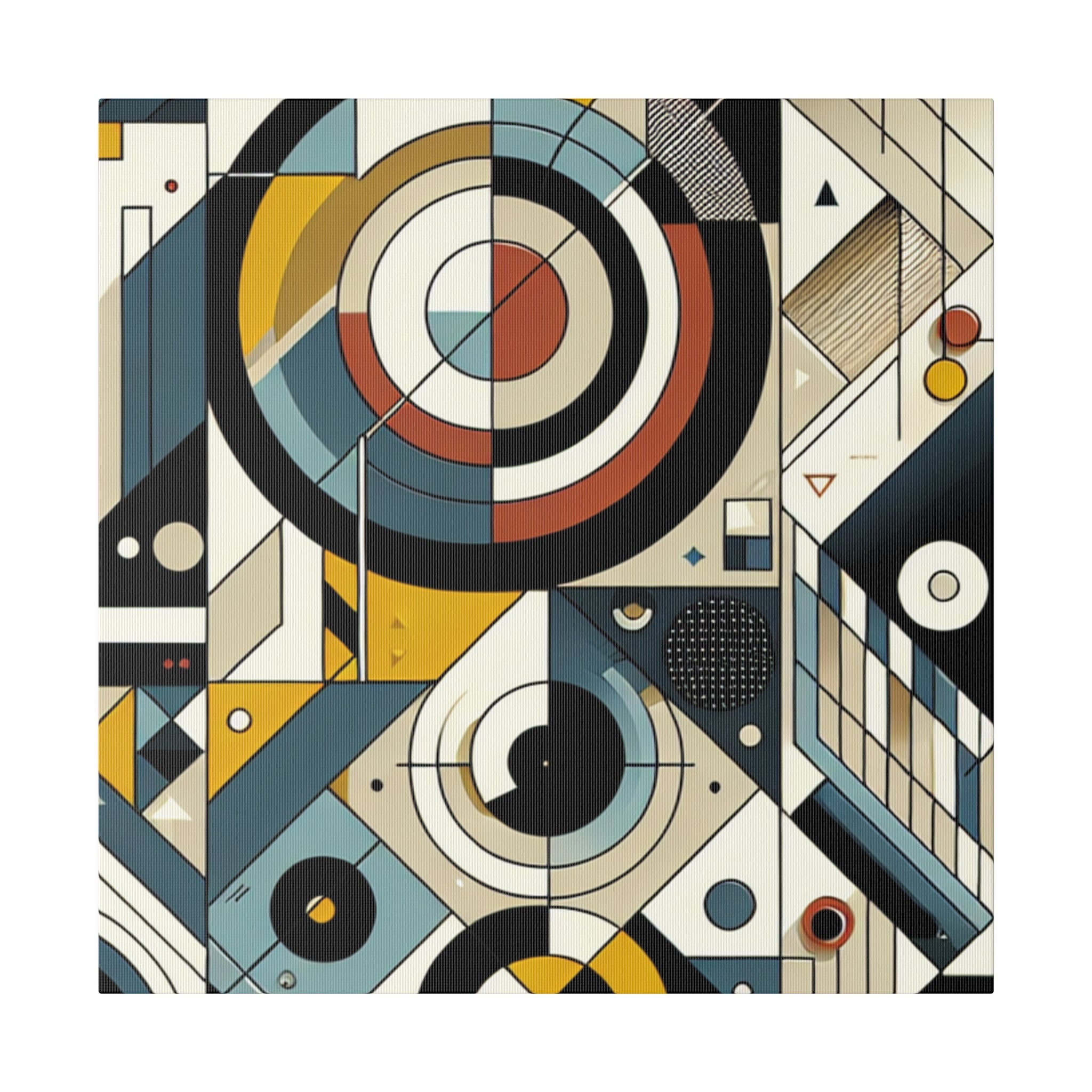 Vivid Geometric Symphony Geometric Painting Canvas