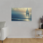 Serenity Voyage Sailboat Painting Canvas