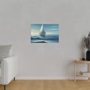 Serenity Voyage Sailboat Painting Canvas