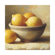 Lemon Bowl Still Life Canvas