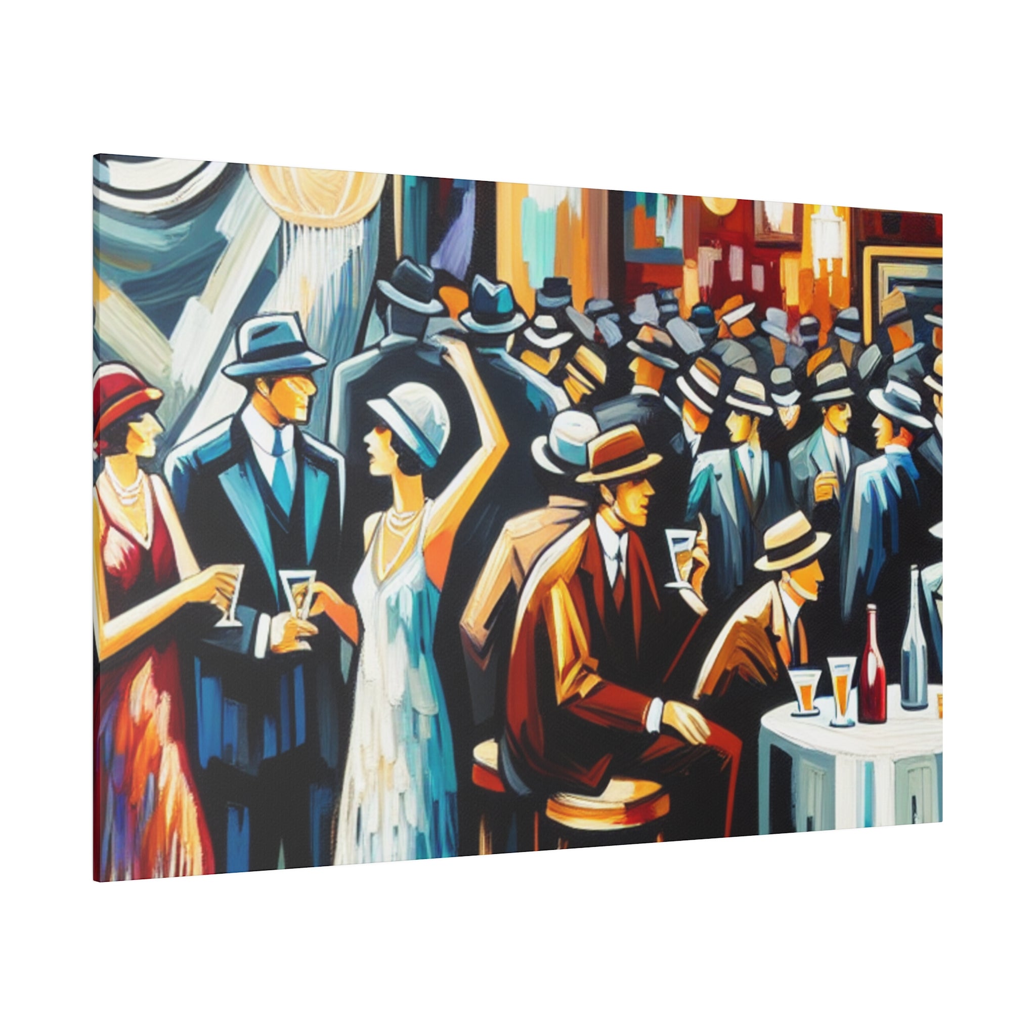 Roaring Twenties Retro Speakeasy Bar Art Canvas