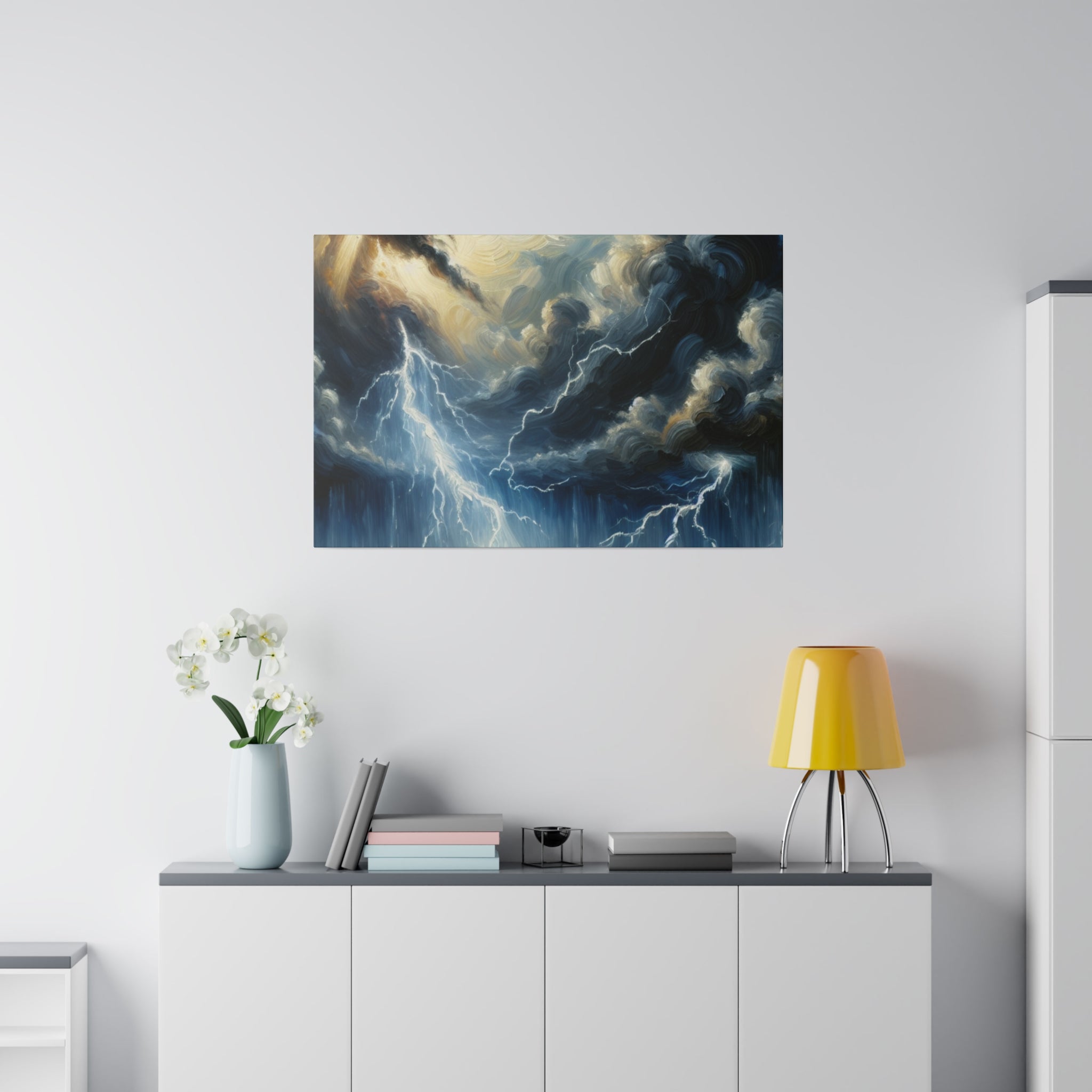 Storm Spirit Symphony Lightning Painting Canvas