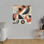 Vivid Geometry A Symphony of Shapes Geometric Painting Canvas